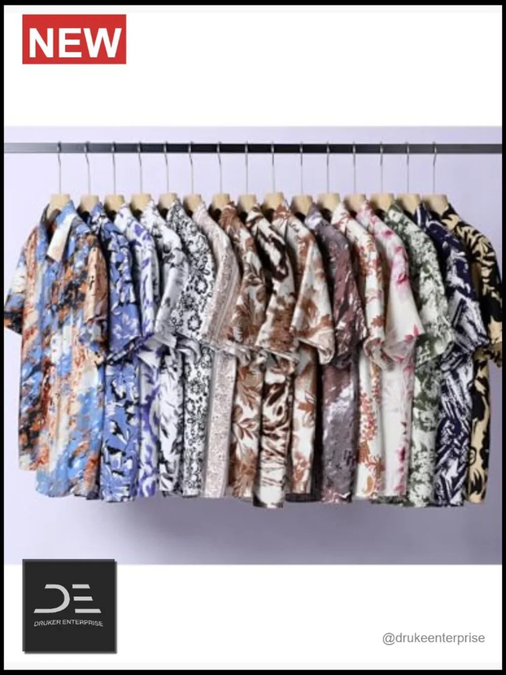Men's Casual Printed Short Sleeve Button Down Shirt Tropical Vacation